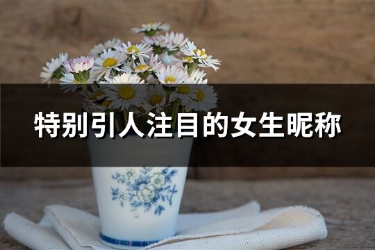 特別引人注目的女生昵稱(共551個(gè))