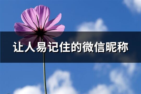讓人易記住的微信昵稱(優選260個)