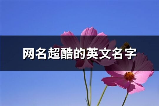 網名超酷的英文名字(100個)