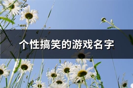 個性搞笑的游戲名字(優選325個)