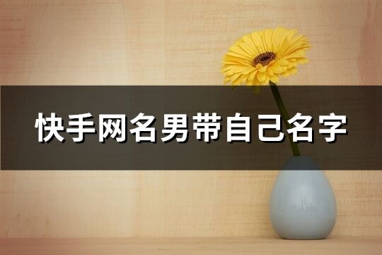快手網名男帶自己名字(共173個)