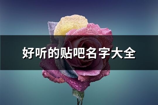 好聽的貼吧名字大全(優選348個)