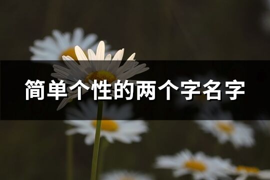 簡單個性的兩個字名字(共2518個)
