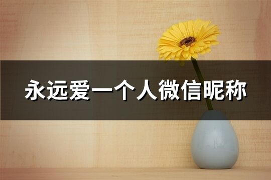 永遠(yuǎn)愛一個(gè)人微信昵稱(188個(gè))