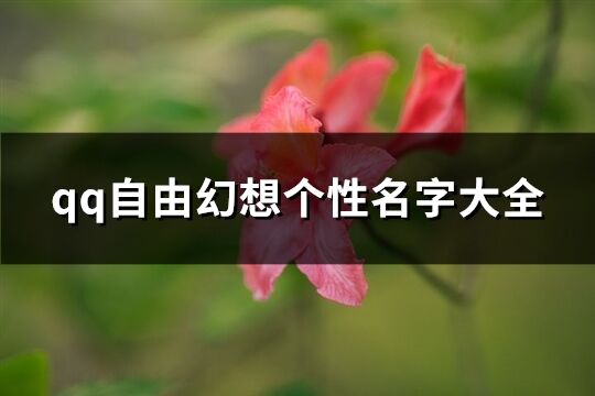 qq自由幻想個性名字大全(優選143個)