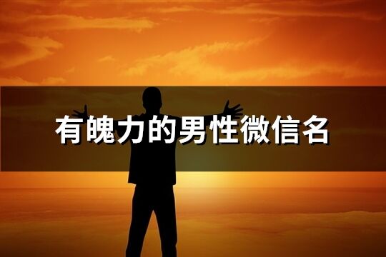 有魄力的男性微信名(共393個)