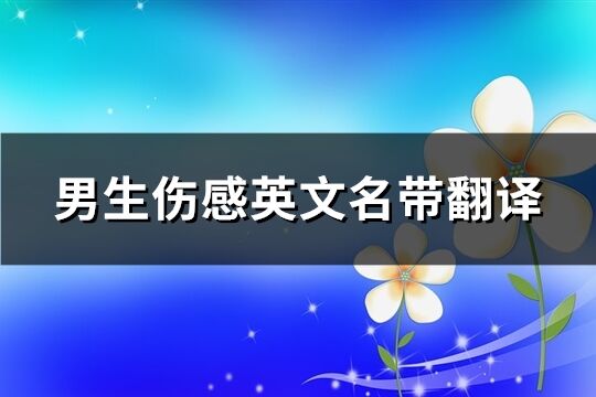 男生傷感英文名帶翻譯(精選113個)