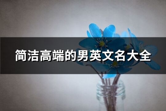 簡潔高端的男英文名大全(優(yōu)選184個(gè))