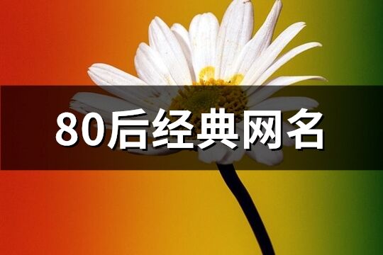 80后經(jīng)典網(wǎng)名(優(yōu)選210個)