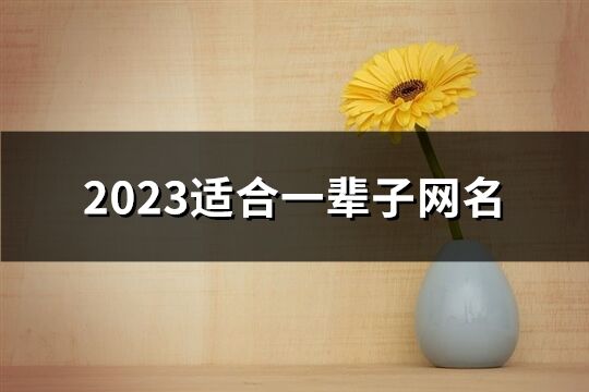2023適合一輩子網名(共526個)
