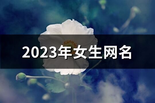 2023年女生網名(共1190個)