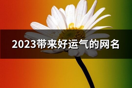 2023帶來好運氣的網名(精選1302個)