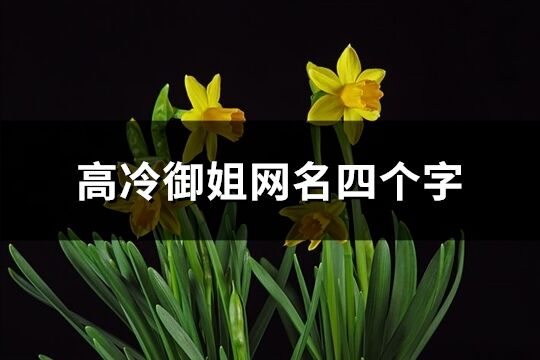 高冷御姐網名四個字(優選142個)
