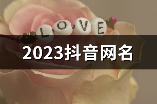 2023抖音網名(共983個)