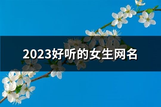 2023好聽的女生網(wǎng)名(精選557個(gè))