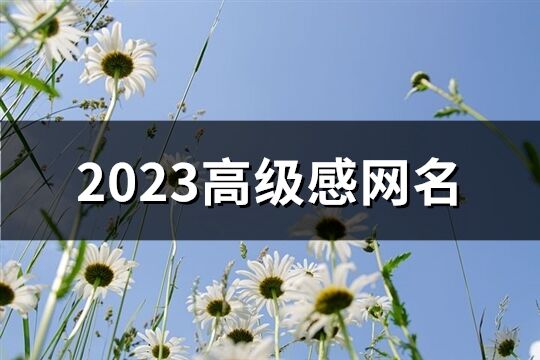2023高級感網名(430個)