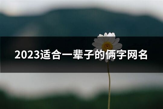 2023適合一輩子的倆字網名(905個)