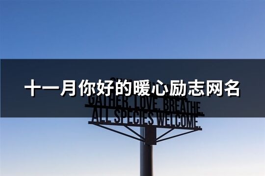 十一月你好的暖心勵(lì)志網(wǎng)名(234個(gè))