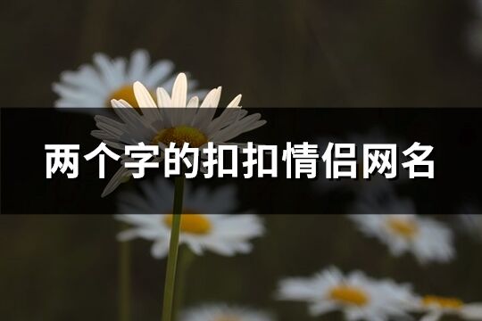 兩個字的扣扣情侶網名(精選1212個)