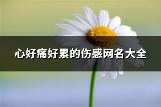 心好痛好累的傷感網(wǎng)名大全(精選1134個(gè))