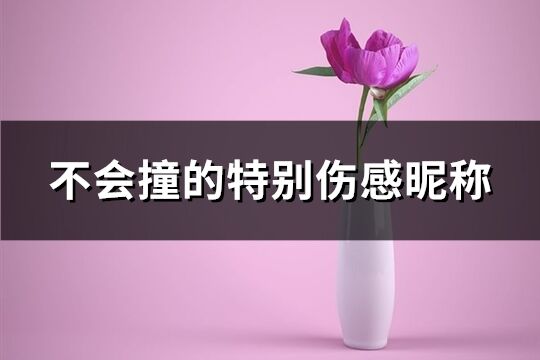不會撞的特別傷感昵稱(85個)
