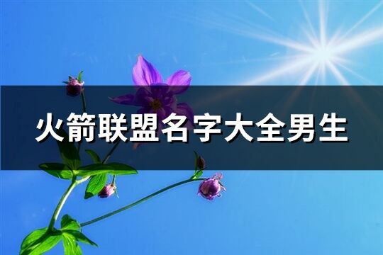 火箭聯盟名字大全男生(437個)