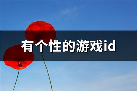 有個性的游戲id(303個)