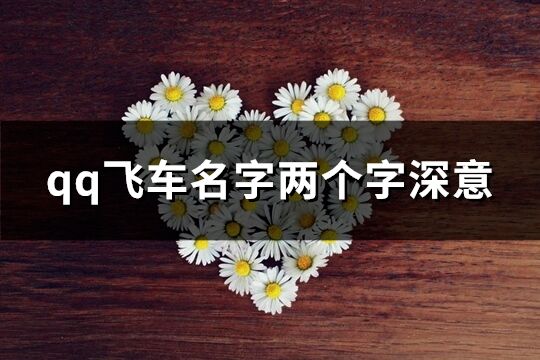 qq飛車名字兩個字深意(共97個)