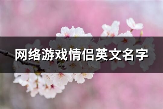網絡游戲情侶英文名字(精選80個)