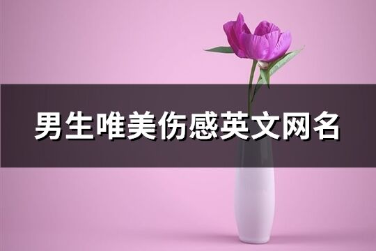 男生唯美傷感英文網名(精選138個)