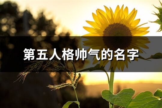 第五人格帥氣的名字(優選380個)