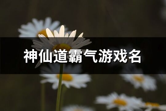 神仙道霸氣游戲名(101個)