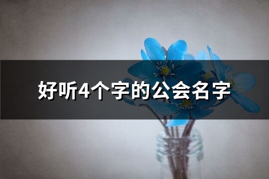 好聽4個字的公會名字(共222個)