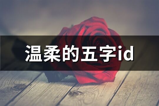 溫柔的五字id(620個)