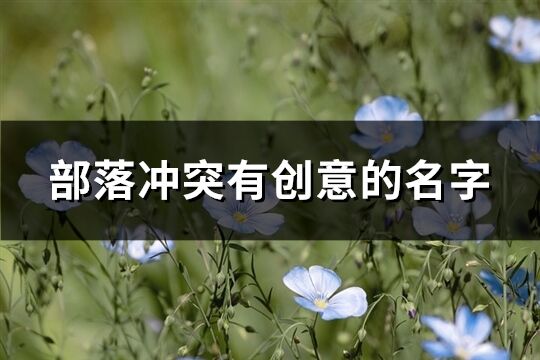 部落沖突有創意的名字(428個)