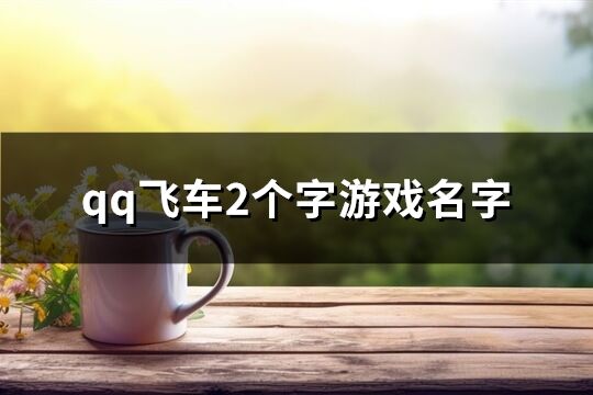 qq飛車2個字游戲名字(508個)