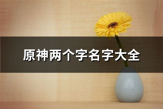 原神兩個字名字大全(優(yōu)選1000個)