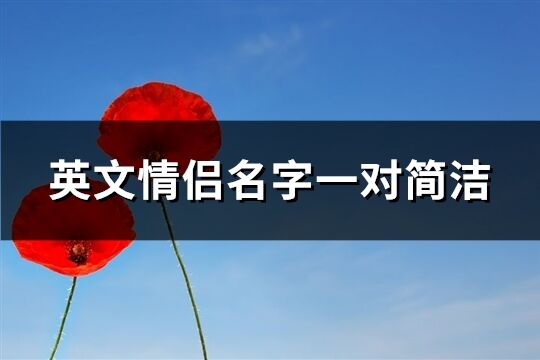 英文情侶名字一對(duì)簡(jiǎn)潔(42個(gè))