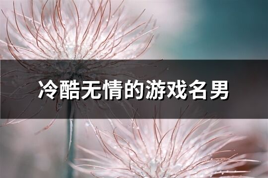 冷酷無情的游戲名男(652個)