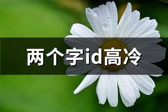 兩個字id高冷(優(yōu)選86個)
