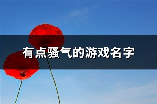有點騷氣的游戲名字(精選444個)