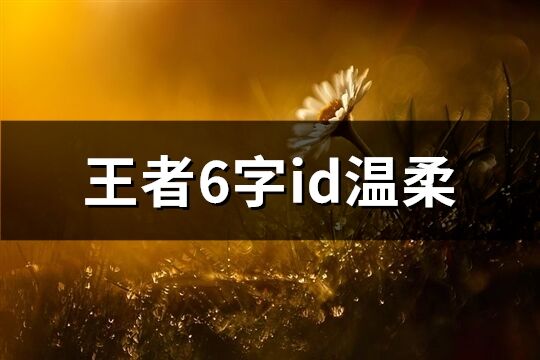 王者6字id溫柔(共60個)