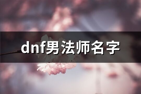 dnf男法師名字(共198個)