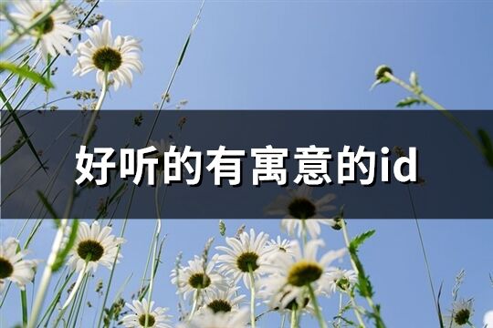 好聽的有寓意的id(優選148個)