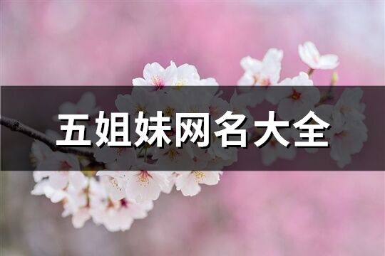 五姐妹網(wǎng)名大全(共60個)