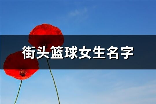 街頭籃球女生名字(精選332個)