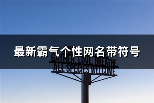 最新霸氣個性網名帶符號(240個)