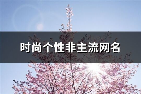 時尚個性非主流網(wǎng)名(精選389個)