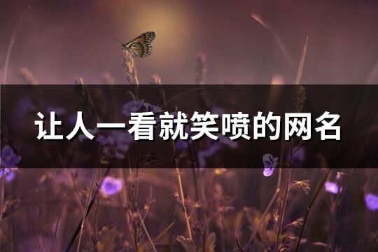 讓人一看就笑噴的網名(共214個)