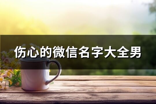 傷心的微信名字大全男(優選716個)